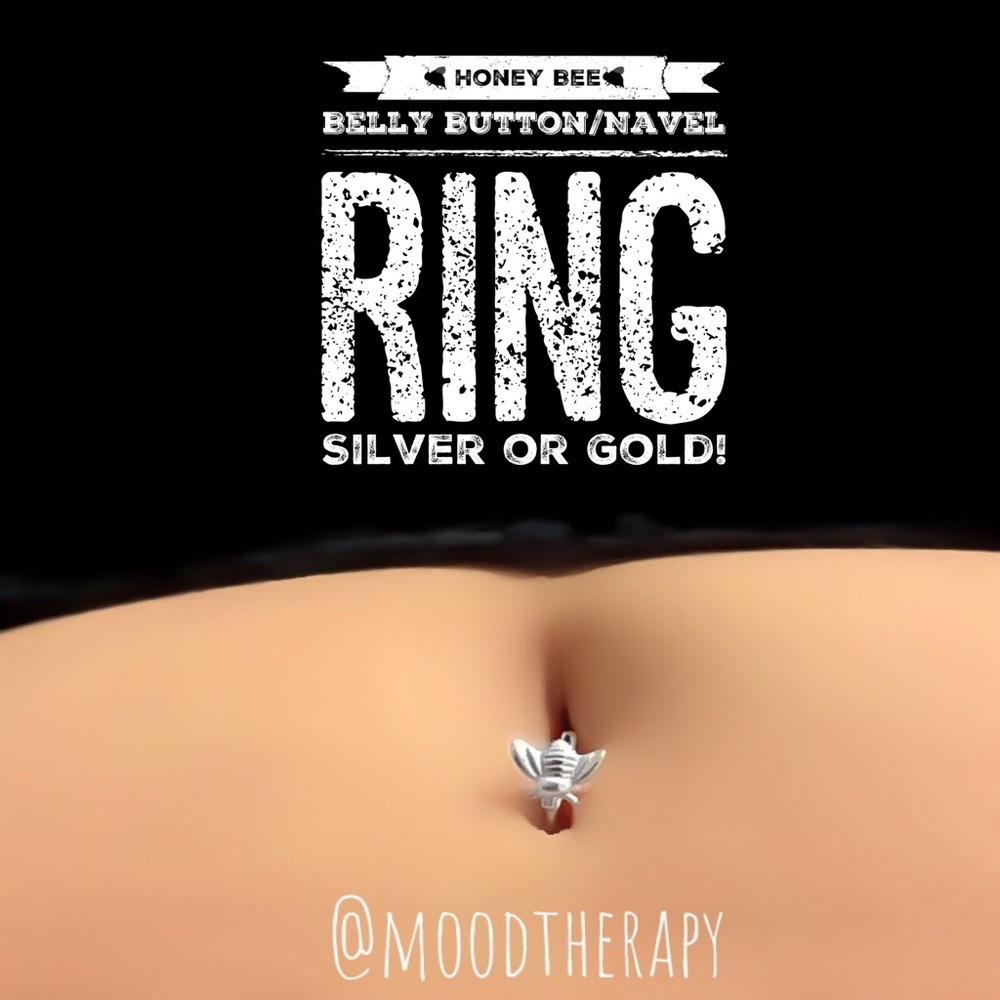 🐝honey bee navel/belly button ring hoop